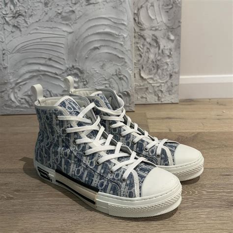 dior blue lyuu depop|DIOR B23 High Top Blue Oblique .